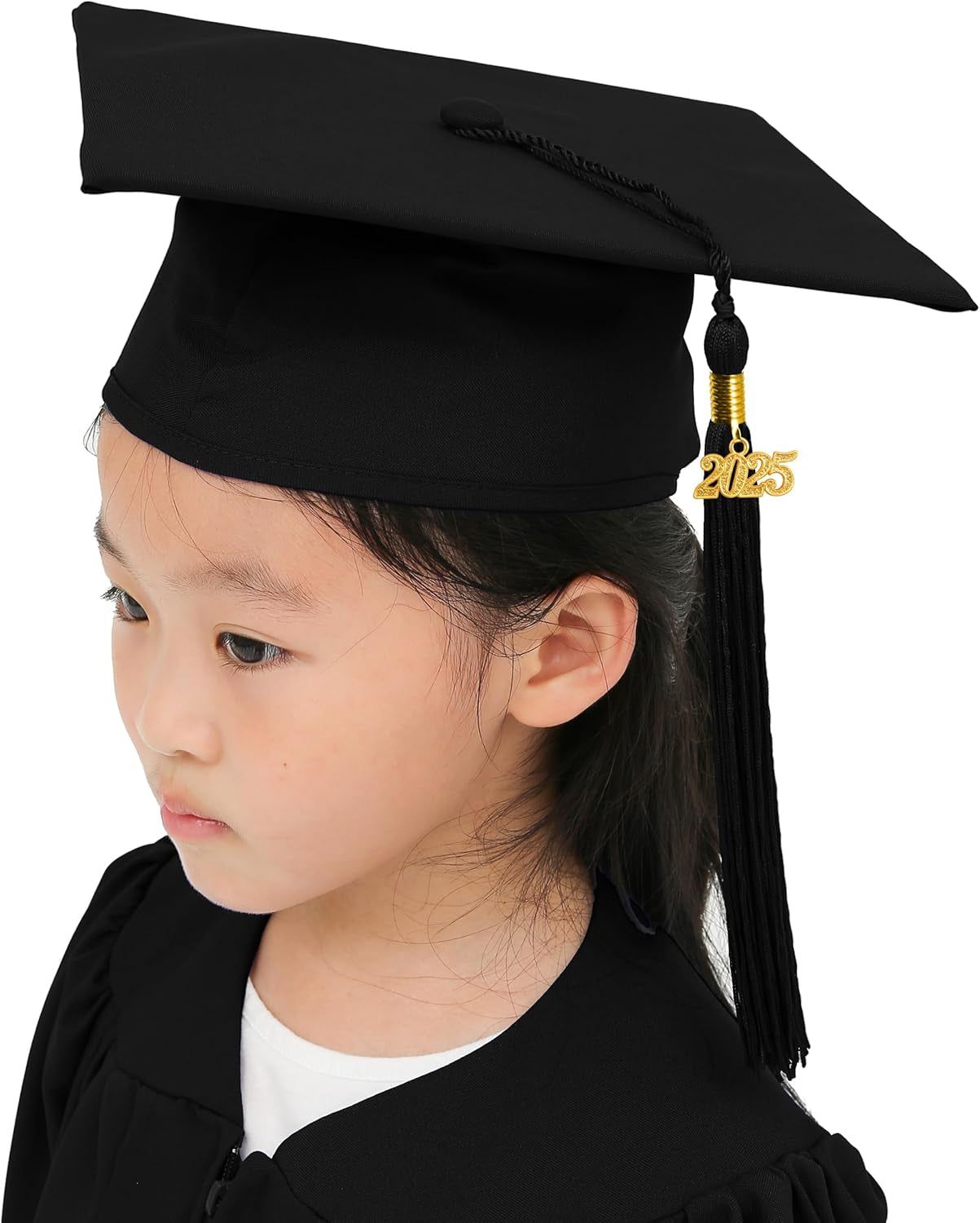 Matte Kindergarten Graduation Gown Cap Set with 2025 Tassel