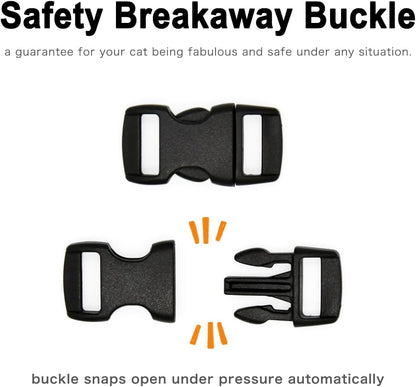 Sushi Cat Collar Bow Tie, Breakaway Safety Collar, Wedding/Birthday Bowtie Collar for Kitten