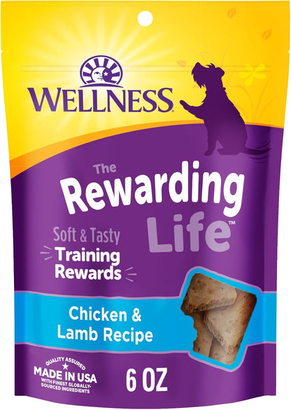 Rewarding Life Dog Treats, Natural, Training Treat, Grain Free, Soft Chicken & Lamb (6 Ounce Bag)