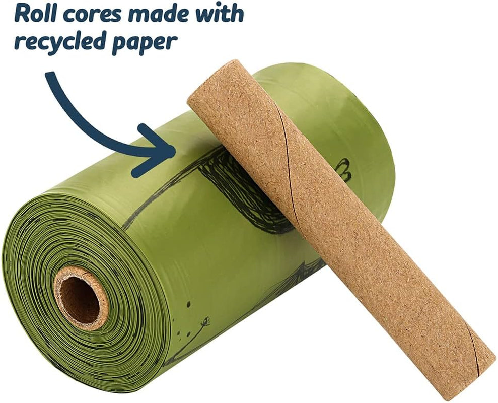 Dog Poop Bags 360 Count, Biodegradable Poop Bags Extra Thick Strong, Eco-Friendly Dog Waste Bag, Doggie Bag Refill Rolls with Dispenser