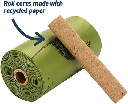 Dog Poop Bags 360 Count, Biodegradable Poop Bags Extra Thick Strong, Eco-Friendly Dog Waste Bag, Doggie Bag Refill Rolls with Dispenser