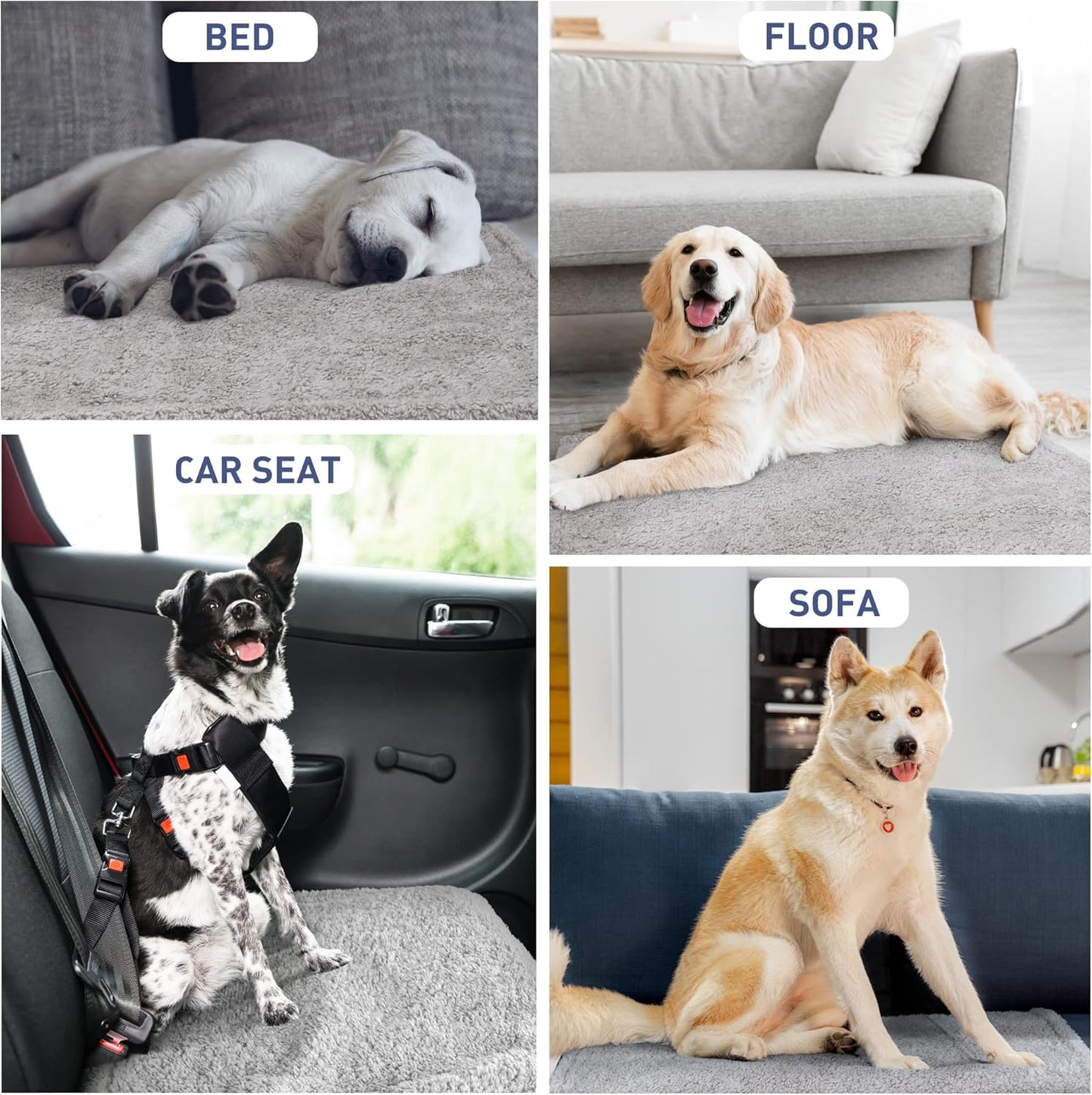 Waterproof Dog Blanket, Reversible Pee Proof Couch Cover for Pets, Furniture Protector for Sofa Bed, Washable, Hair Resistant, Stain Proof