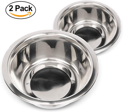 1.5 Cup (12 Oz.) Stainless Steel Dog Bowls, Set of 2 Neater Feeder Replacement Bowls (Cat/Small Models), Dog Food Bowl & Water Bowl, Dishwasher Safe Metal Dish for Cats & Small Dogs
